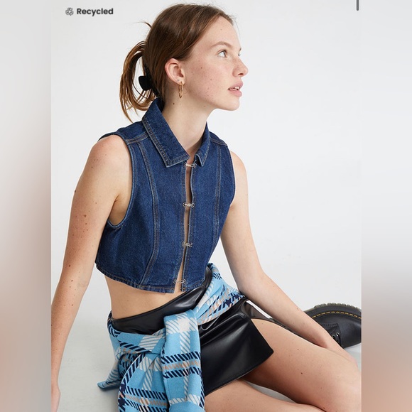 NWT Milk It Denim Vest - Picture 2 of 3